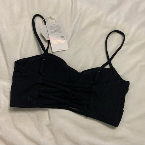 Buffbunny Collection Black Ivy Wrap Sports Bra Medium New With Tags - Picture 7 of 13
